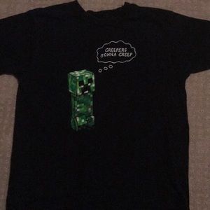 Black Minecraft shirt